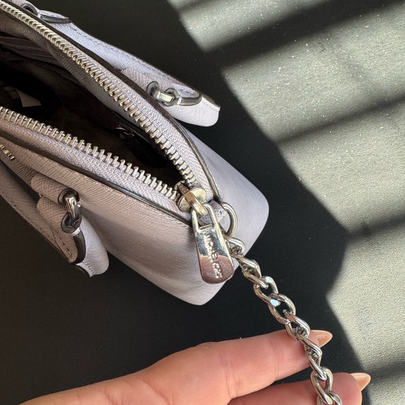 MICHAEL KORS | Cindy Extra Small Purple Leather Satchel - Picture 3 of 6